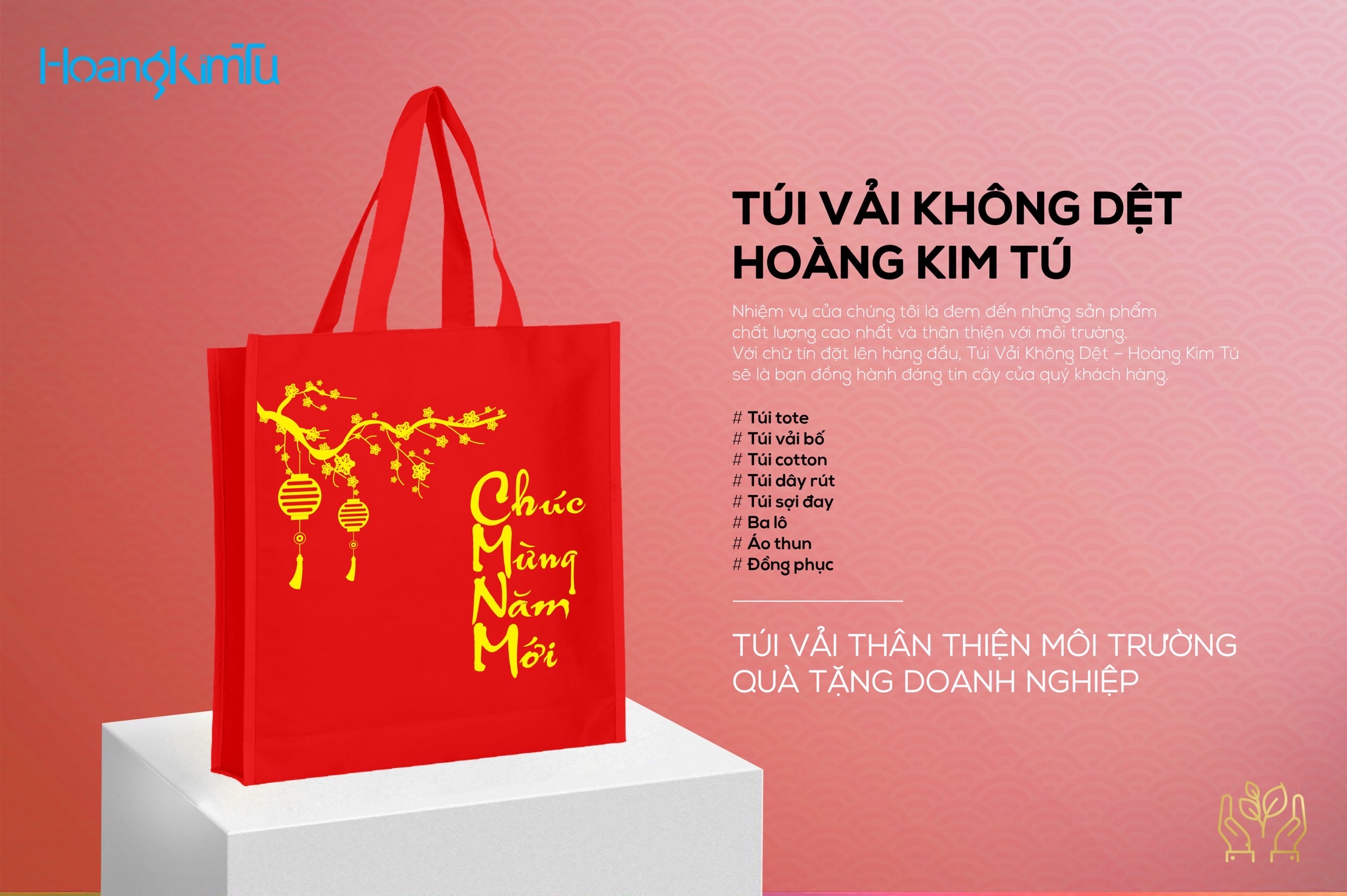 Túi quà tết - Túi Vải Hoàng Kim Tú - Công Ty TNHH Sản Xuất Hoàng Kim Tú